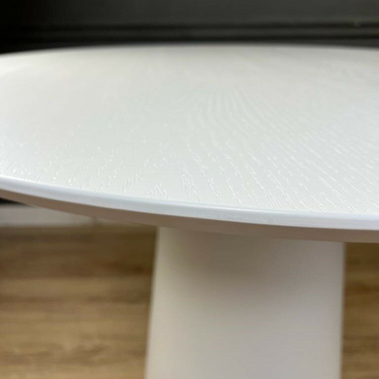 Стол обеденный круглый AССЕNT нераскладной, 110х110х76 см, белый - фотография № 3