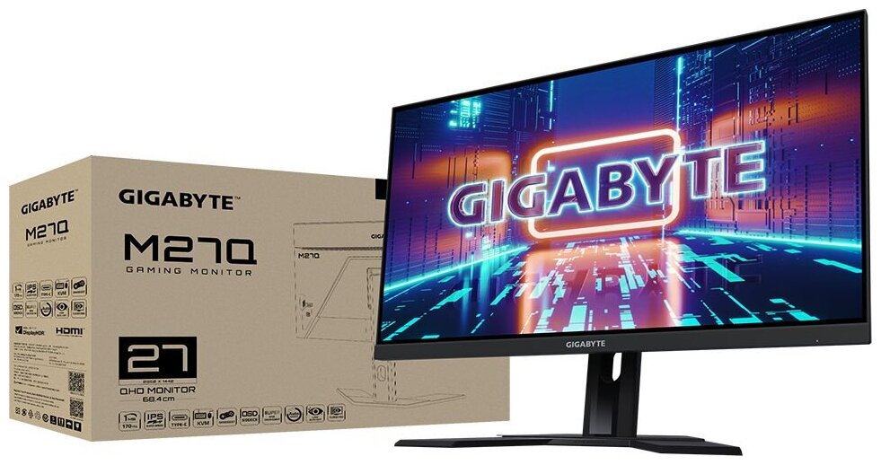 27" Монитор GIGABYTE M27Q 2560x1440 170 Гц IPS