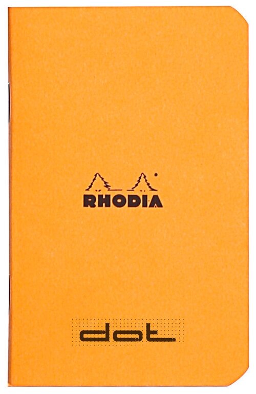 Тетрадь Rhodia Classic, A7, точка, 80 г, оранжевый, 2 шт./уп.