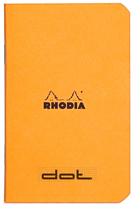 Тетрадь Rhodia Classic, A7, точка, 80 г, оранжевый, 2 шт./уп.