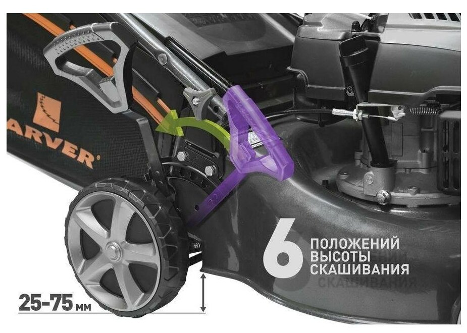 Газонокосилка CARVER LMG-2646НM - фотография № 11