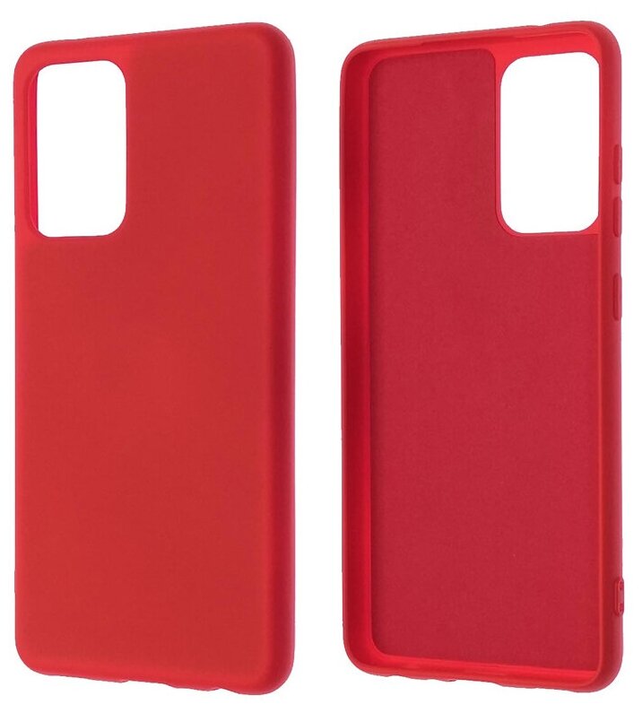 Чехол силиконовый без бренда для SAMSUNG Galaxy M10/A10, Silicon Case Full, тонкий, непрозрачный, матовый, цвет: красный
