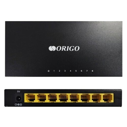 ORIGO OS1208 A1A Неуправляемый коммутатор 8x100Base-TX, корпус металл