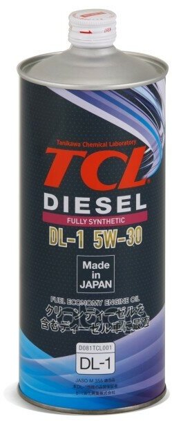 TCL Масло Для Дизельных Двигателей Diesel, Fully Synth, Dl-1, 5W30, 1Л