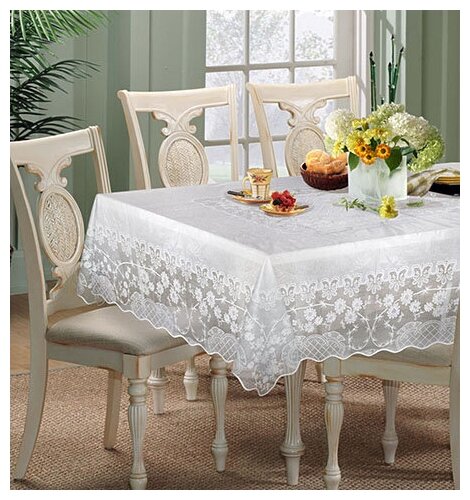 фото Скатерть NIKLEN кружевная 110х140см, 100% ПВХ