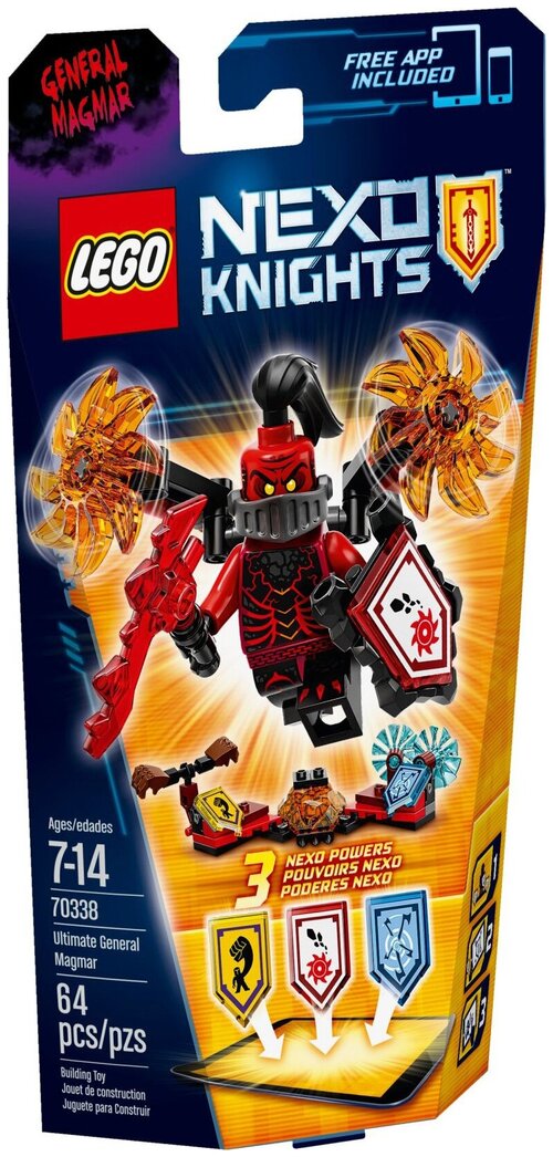 Конструктор LEGO Nexo Knights 70338 Абсолютная сила генерала Магмара, 64 дет.