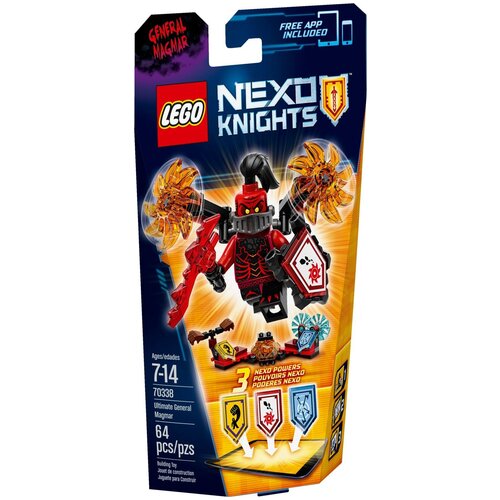 Конструктор LEGO Nexo Knights 70338 Абсолютная сила генерала Магмара, 64 дет.