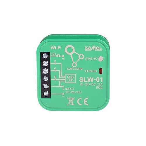 Zamel Supla SLW-01 - Контроллер RGB освещения, WiFi модуль (12-24V DC) Скрытый (арт. SLW-01)