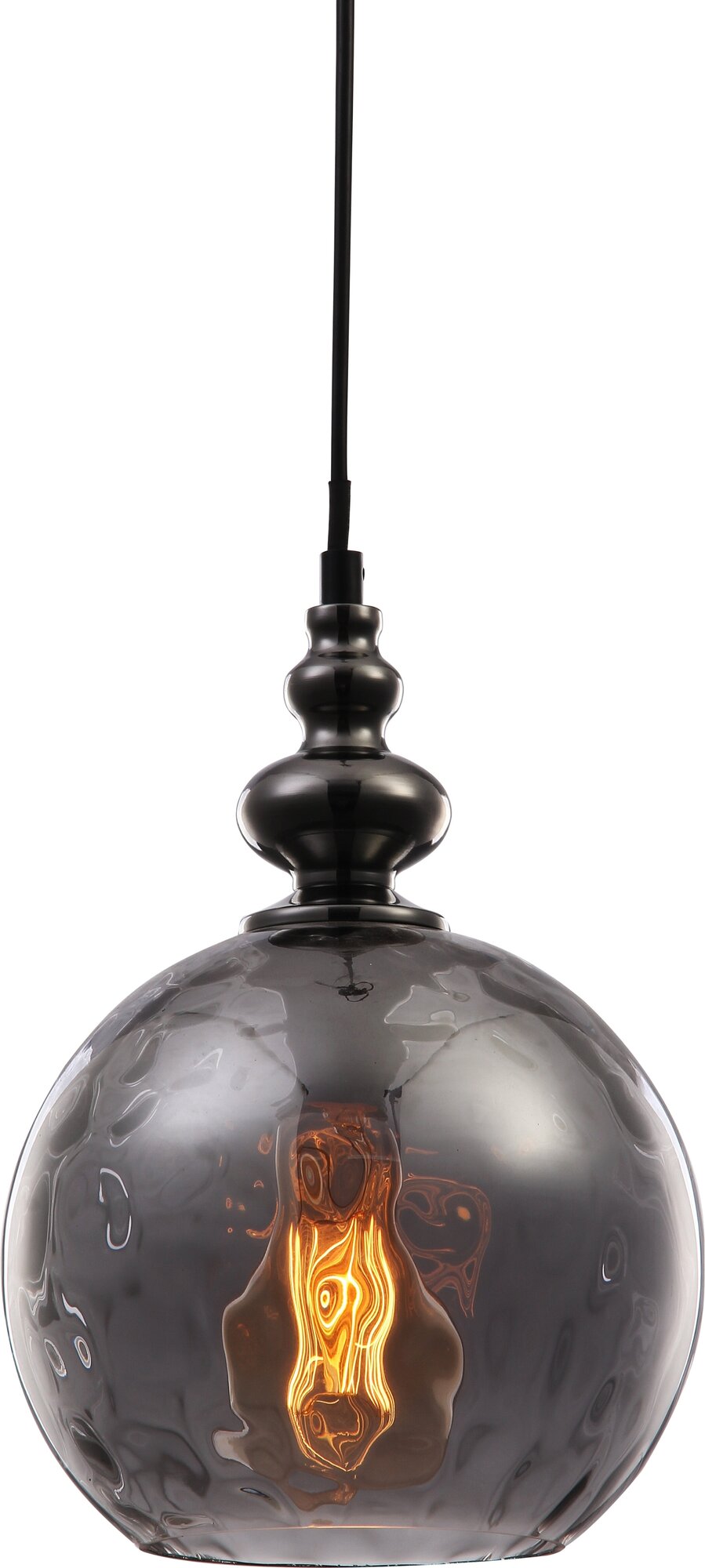 Подвесной светильник в форме шара дымчатый TopLight Ida TL1172H-01SM