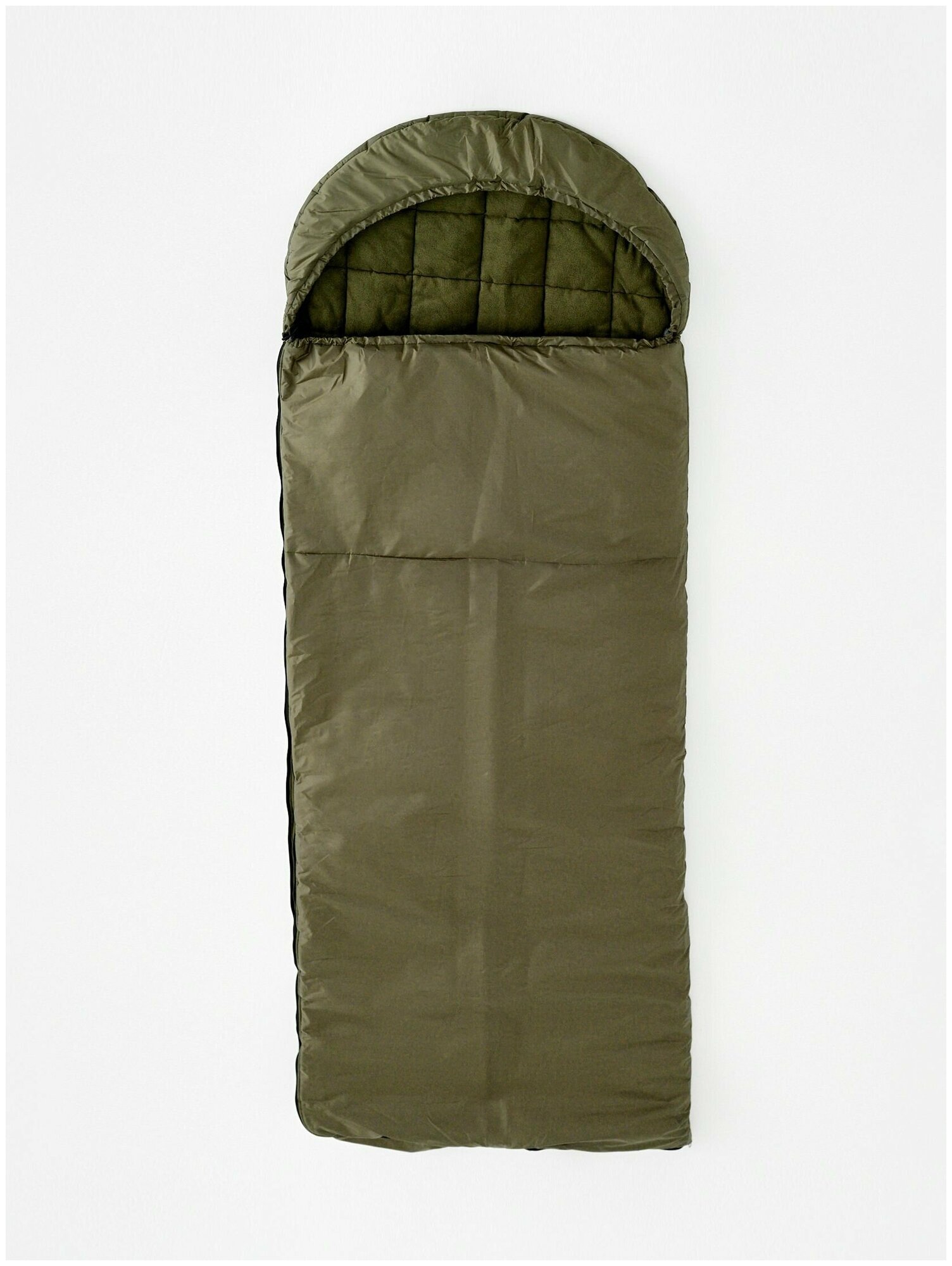 Спальный мешок EVERENA -30C 230x90 см, спальник с подголовником на флисе c компрессионным чехлом