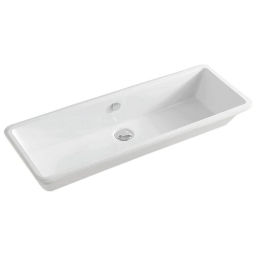 Раковина встраиваемая Artceram Gea GEL002 01;00 90х33 см, цвет белый. раковина artceram washbasins nettuno встраиваемая снизу 56х38 см без отв под смеситель без крепежа белый ntl001 01 00