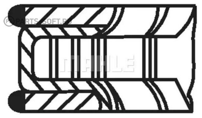 Кольца Поршневые К-Кт 2,0 8-Клап 20Ne X20se X20xe Std Mahle/Knecht арт. '01158N0