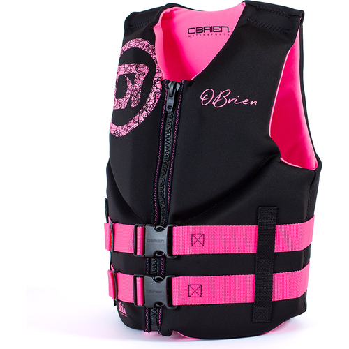 Жилет водный детский O'Brien junior blk/pink, размер junior