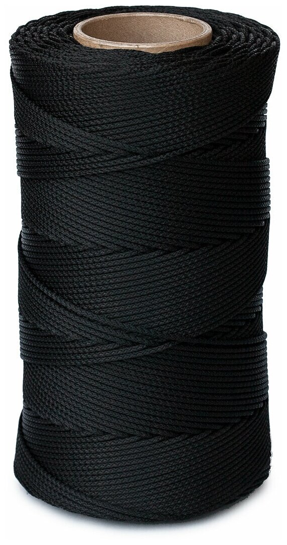 Шнур плетеный Петроканат UNIVERSAL, полипропилен, 2 мм, 1000 м, черный
