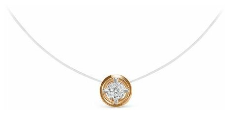 Колье Diamant online, золото, 585 проба, бриллиант