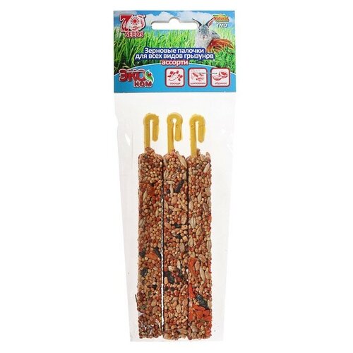 Лакомства для грызунов Палочки овощи, шиповн. абрикос 75г 3шт эконом SEVEN SEENDS (Семь семян)/20