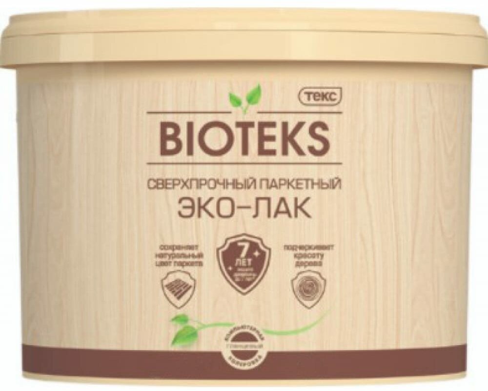 Паркетный водный лак Текс Bioteks профи