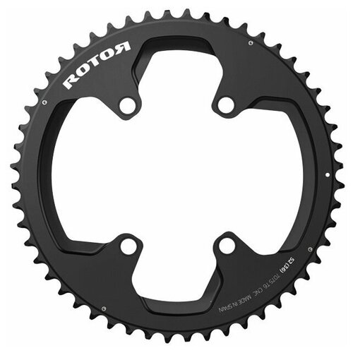 Звезда передняя Rotor Chainring BCD110X4 Shimano Outer Black 52t to 36, C01-516-09010-0