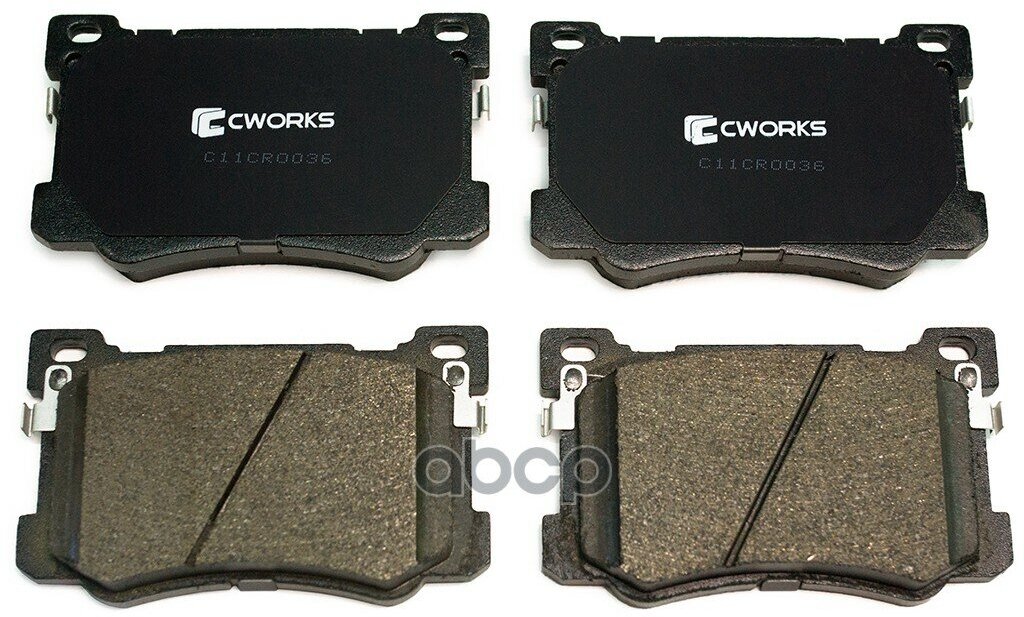 Тормозные колодки передние (Low Metallic) CWORKS C11CR0036 CWORKS арт. C11CR0036
