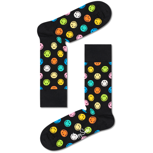 Носки Happy Socks, размер 36-40, черный, мультиколор носки happy socks носки distorted smiley 2200