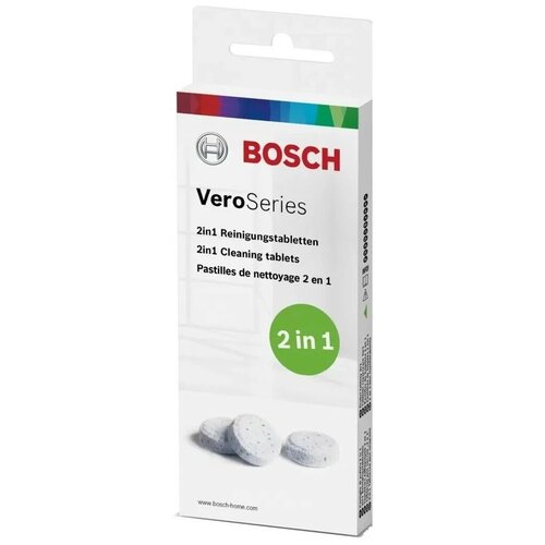 Средство Bosch Для очистки от эфирных масел TCZ8001A Vero series таблетки для чистки гидросистемы bosch tcz 8001a от кофейных масел 10 шт