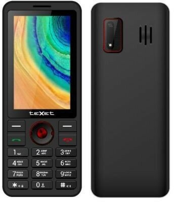 Телефон мобильный (TEXET TM-321 Черный/Красный)