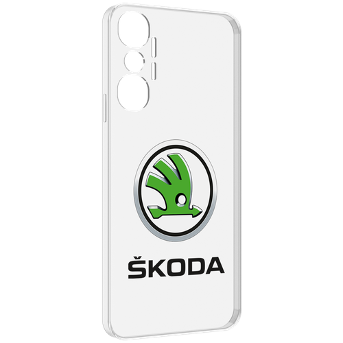 Чехол MyPads skoda-шкода-4 мужской для Infinix Hot 20 4G задняя-панель-накладка-бампер чехол mypads skoda шкода 4 мужской для oppo reno 7 4g задняя панель накладка бампер