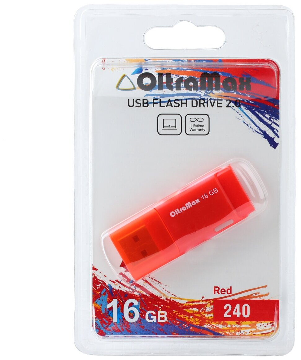 Накопитель USB 2.0 64GB OltraMax 240 белый - фото №2