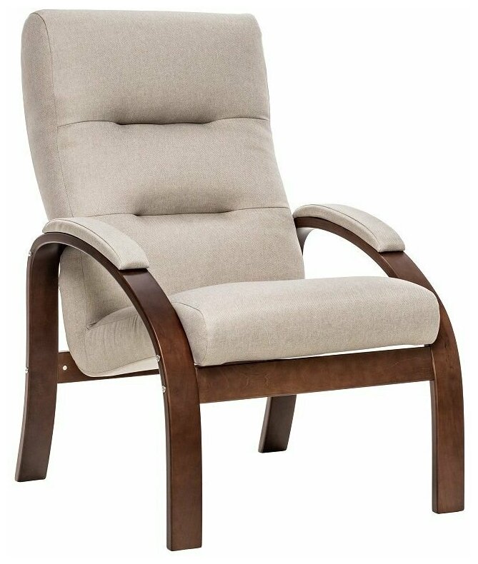 Кресло Лион, 2 штуки, Орех текстура, рогожка Malmo 05