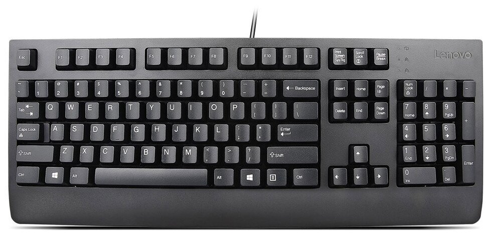 Клавиатура Lenovo Preferred Pro I (4X30M86908) черный, проводная, USB