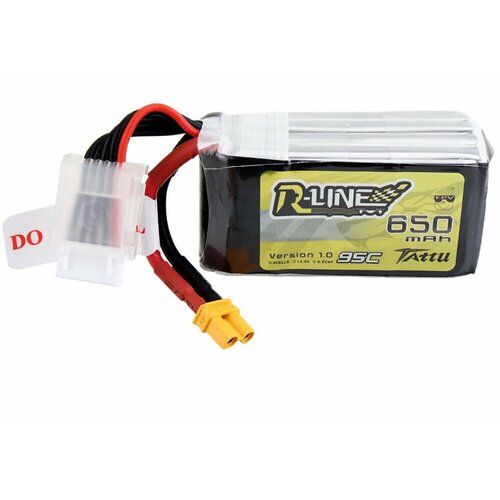 Аккумулятор Tattu R-Line 1,0 LiPo 650 мАч 14,8 в 95C 4S 1P Lipo разъем XT30 для FPV