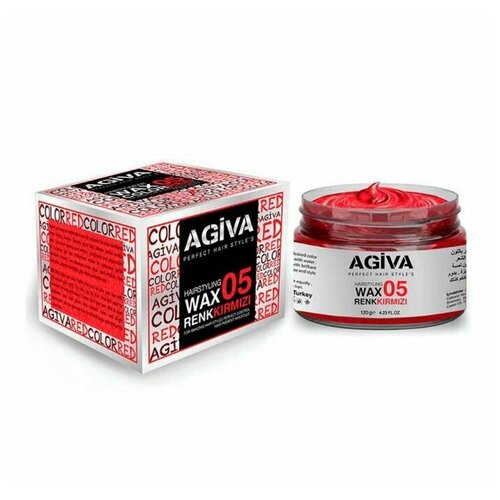 AGIVA Color Wax 05 RED Воск для волос КРАСНЫЙ120 мл