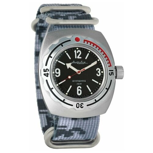 Наручные часы Восток Амфибия, серый наручные часы восток амфибия механические с автоподзаводом амфибия 170g02 clear digitalgrey серый