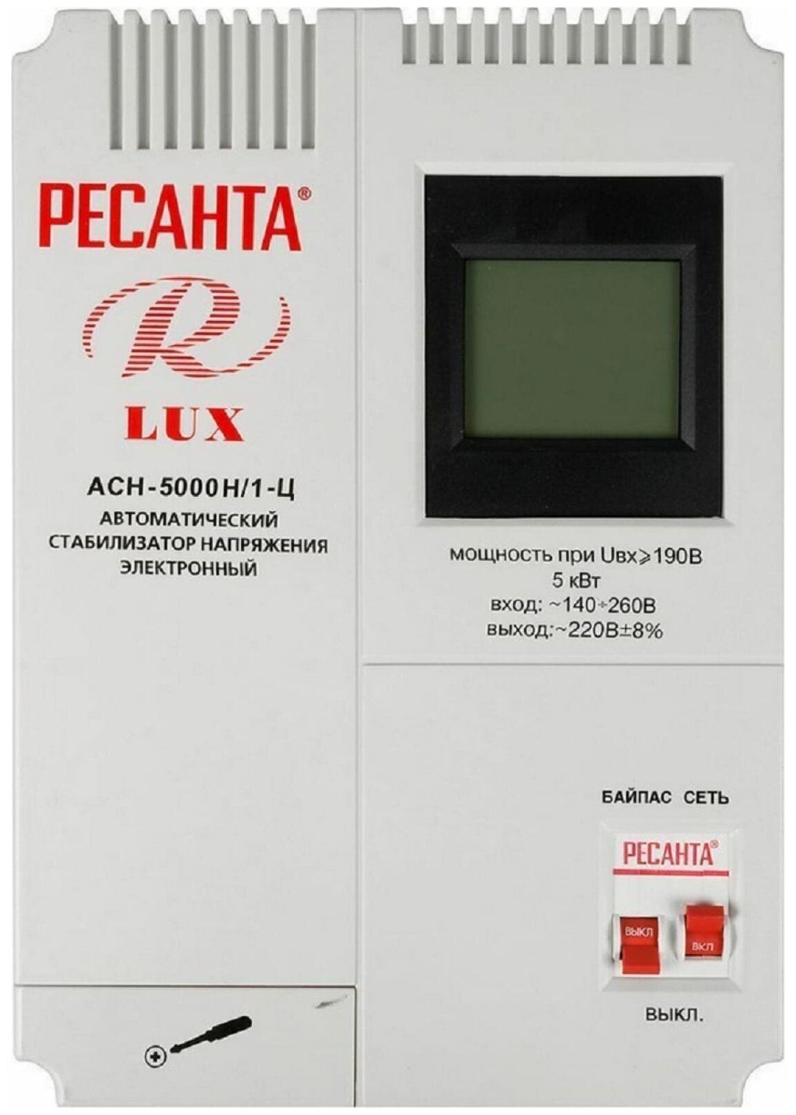 Стабилизатор Ресанта АСН-5000Н/1-Ц Lux