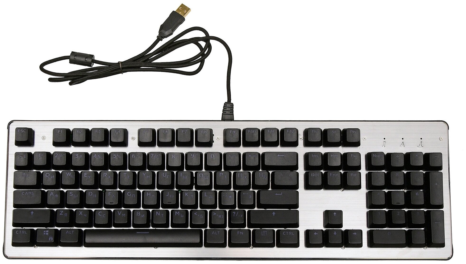 Клавиатура Оклик 970G Dark Knight черный/серебристый (499578)