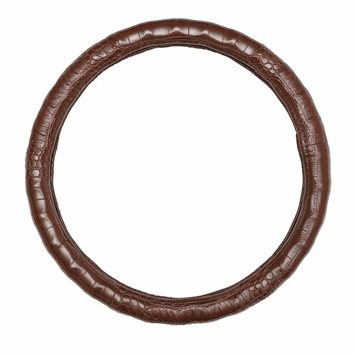 Оплетка на руль экокожа крокодил коричневый 720₽