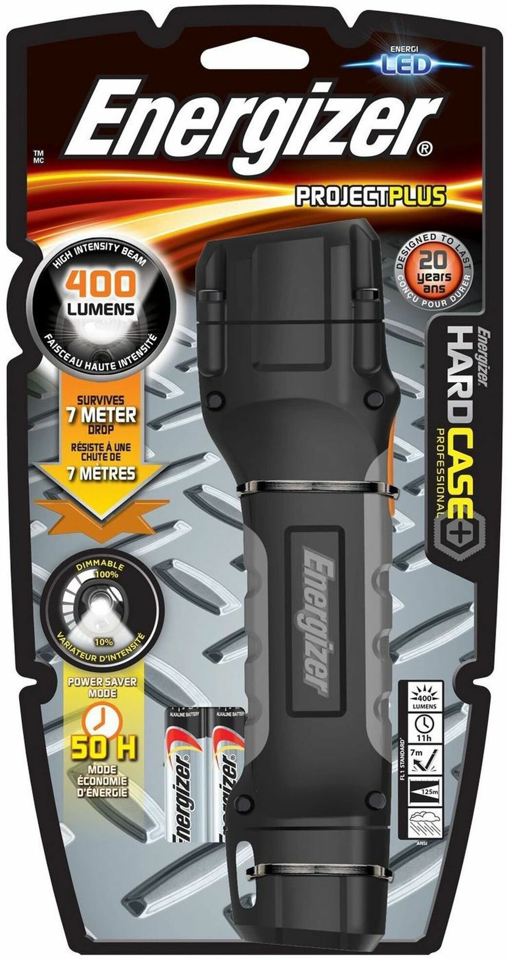 фото Фонарь светодиодны ENERGIZER Hard Case Project Plus 4АА