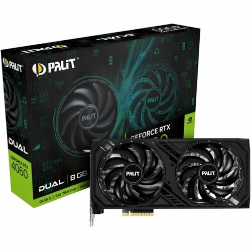 Видеокарта Palit PCIE16 RTX4060 8GB NE64060019P1-1070D видеокарта pcie16 rtx4060 8gb pa rtx4060 stormx 8gb palit