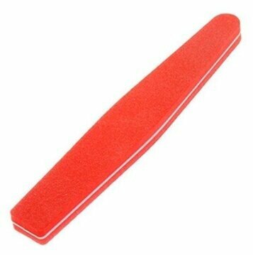 Маникюрная пилка Bdvaro Двусторонняя маникюрная, для искусственных ногтей, красный, цвет: красный 1 шт