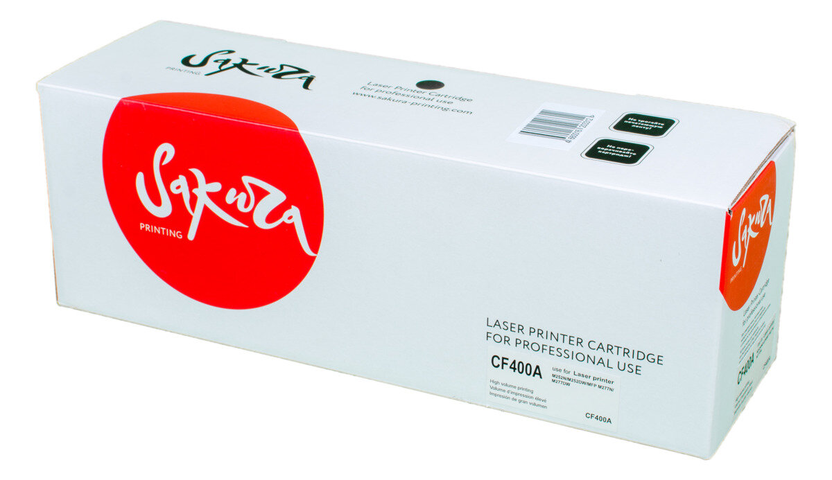 2 шт. Картридж лазерный Sakura 201A / CF400A черный 1500 стр. для HP (SACF400A)