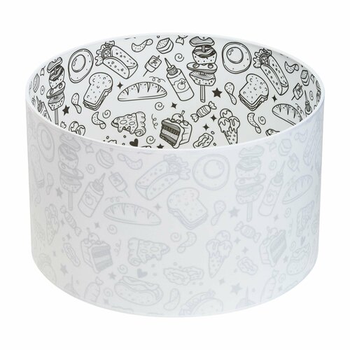 RAZSVET Абажур для торшера 40 см с рисунком «Вкусняшки» RAZSVET RZ-4040-1-R18