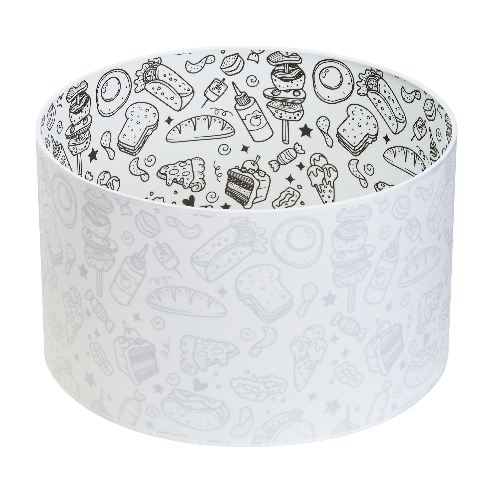 Абажур для торшера 40 см с рисунком «Вкусняшки» RAZSVET RZ-4040-1-R18