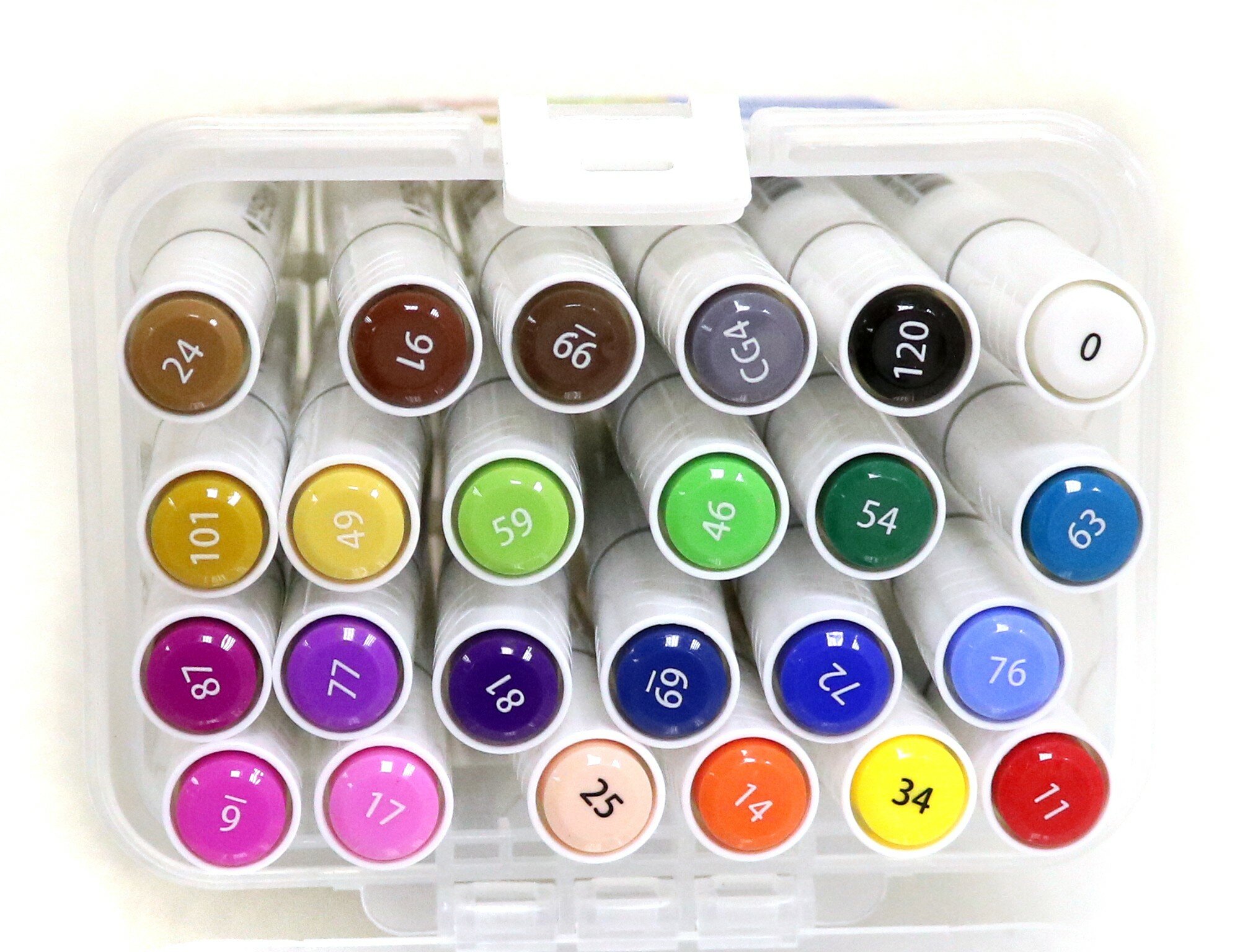 Набор маркеров для скетчинга DELI , 24 цвет., двойной пишущий наконечник - фото №14
