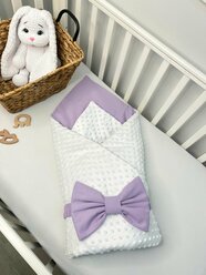 Конверт-одеяло на выписку с плюшем, конверт для новорожденного, конверт в коляску