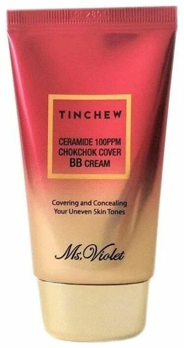 Tinchew ВВ крем Ceramide 100ppm Chokchok Cover, 50 мл/50 г, оттенок: бежевый