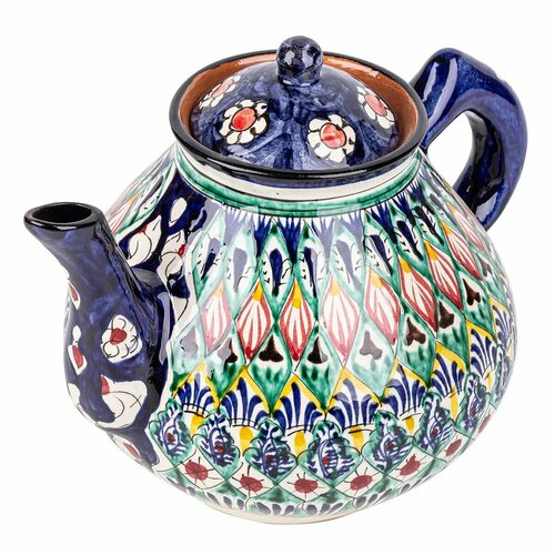 Чайник узбекский керамический 2 л Риштан синий 119000₽