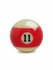Шар для бильярда Estafit Pool Standart №11 57,2 мм, красный/белый