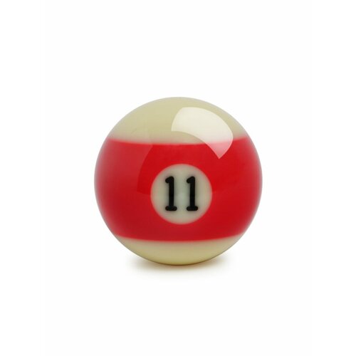 Шар для бильярда Estafit Pool Mini №11 38 мм, красный/белый