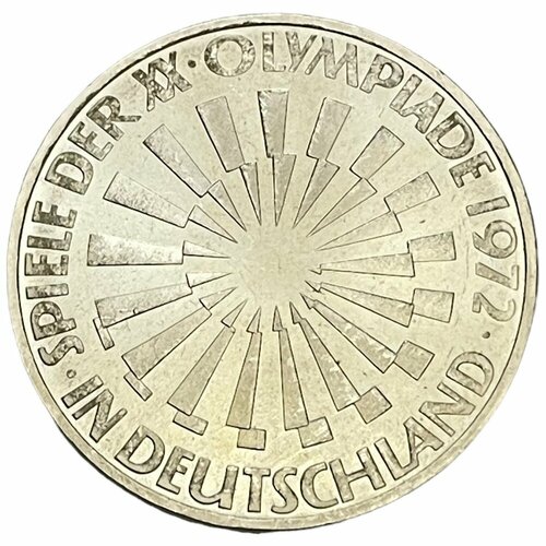 ФРГ 10 марок 1972 г. (XX летние Олимпийские Игры, Мюнхен 1972 - Эмблема) (Deutschland) (G)
