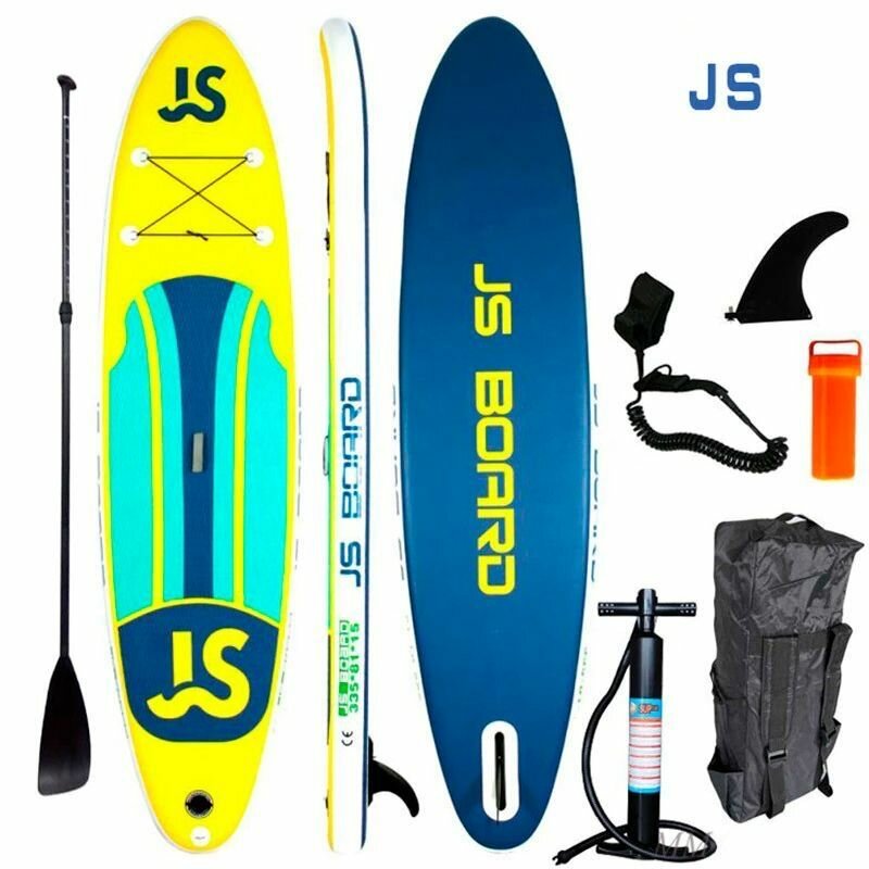 Надувной SUP-борд JS Comanche 11" для серфинга с полным комплектом, двойной кант.